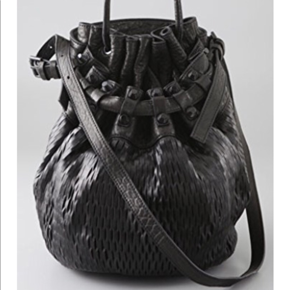 Alexander Wang Diego Perforated Bucket Bag *rare*